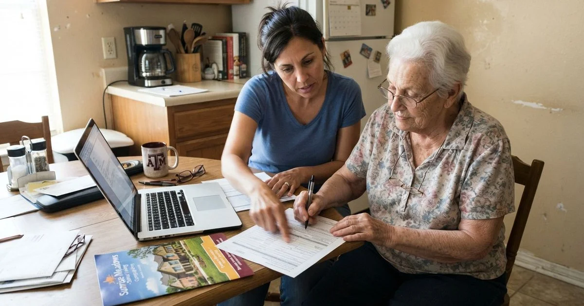 Helping an aging parent apply for senior low income housing