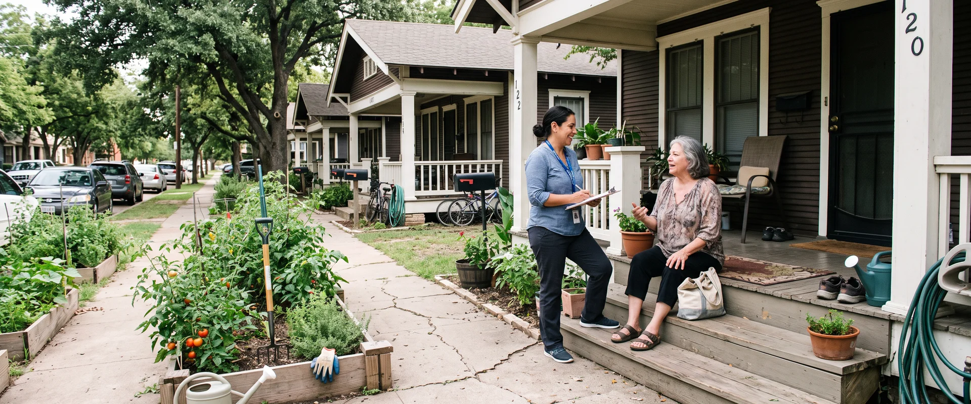 low income housing program in Oak Cliff, Texas